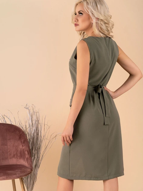 Плаття жіноче Merribel Eqalisa S Хакі (5907621611521) - зображення 2