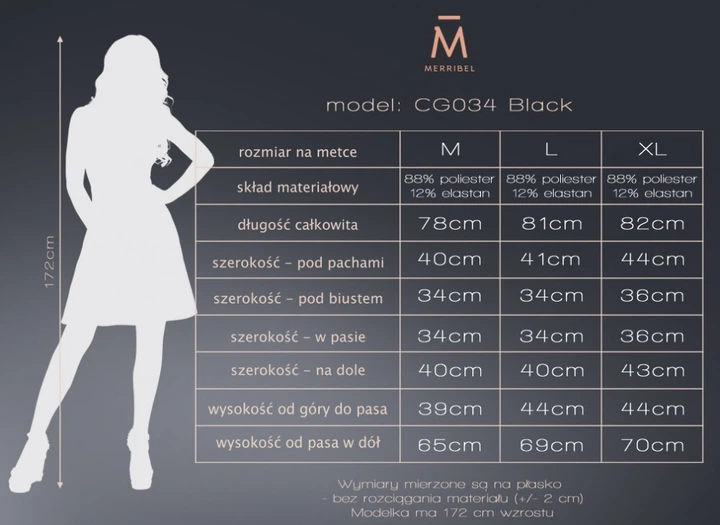 Longsleeve damski Merribel CG034 L Czarny (5903050361006) - obraz 5