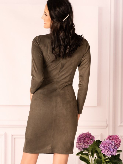 Merribel Arwena M Khaki Sukienka ze sztucznego zamszu (5907621607456) - obraz 2