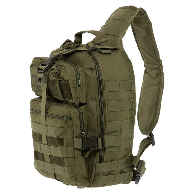 Рюкзак тактичний патрульний однолямковий Zelart Military Rangers 9115 об'єм 13 літрів Olive - зображення 2