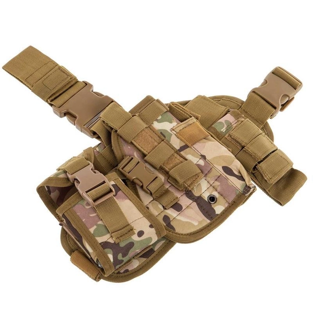 Сумка тактична на стегно кобура тактична Zelart Military Rangers 9107 Camouflage Multicam - зображення 1