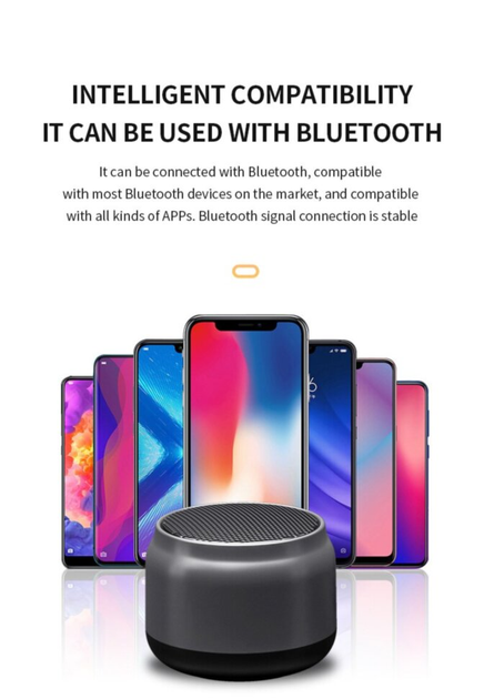 Портативна бездротова Bluetooth колонка Honestel F1 TWS Bt 5.0 1200мАh 3W з ремінцем Black - зображення 15