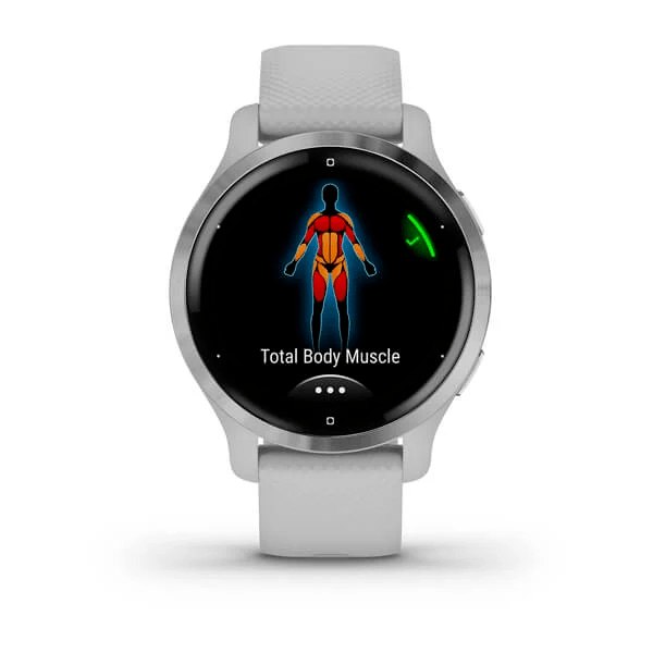 Смарт Годинник Garmin Venu 2S Silver Stainless Steel Bezel with Mist Gray Case and Silicone Band (010-02429-12/02) - Фото 2 Смарт Годинник Garmin Venu 2S Silver Stainless Steel Bezel with Mist Gray Case and Silicone Band (010-02429-12/02) - зображення 2