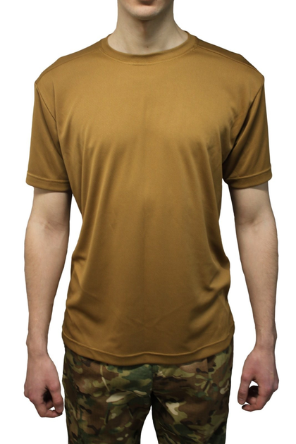 Термо футболка тактична потовідвідна Ecoby, розмір L, Койот - зображення 1
