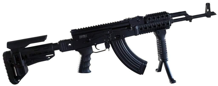 Складная труба приклада DLG Tactical (DLG-147) для АК-47/74/АКМ (черная) - изображение 2