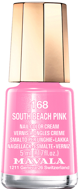 Lakier do paznokci Mavala 168 South Beach Pink 5 ml (7618900911680) - obraz 1