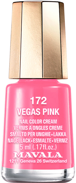 Lakier do paznokci Mavala 172 Vegas Pink 5 ml (7618900911727) - obraz 1