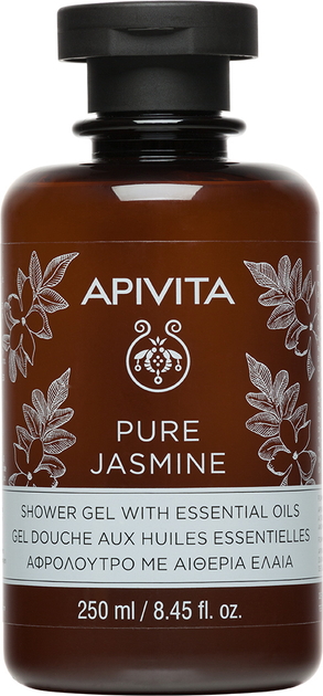 Гель для душу Apivita Pure Jasmine з ефірними оліями 250 мл (5201279070342) - зображення 1