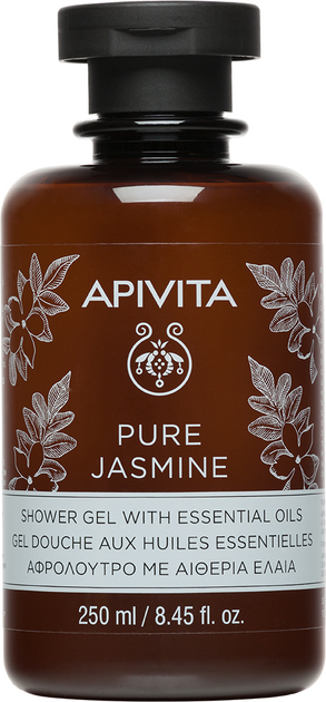 Apivita Pure Jaśminowy żel pod prysznic z olejkami eterycznymi 250 ml (5201279070342) - obraz 1