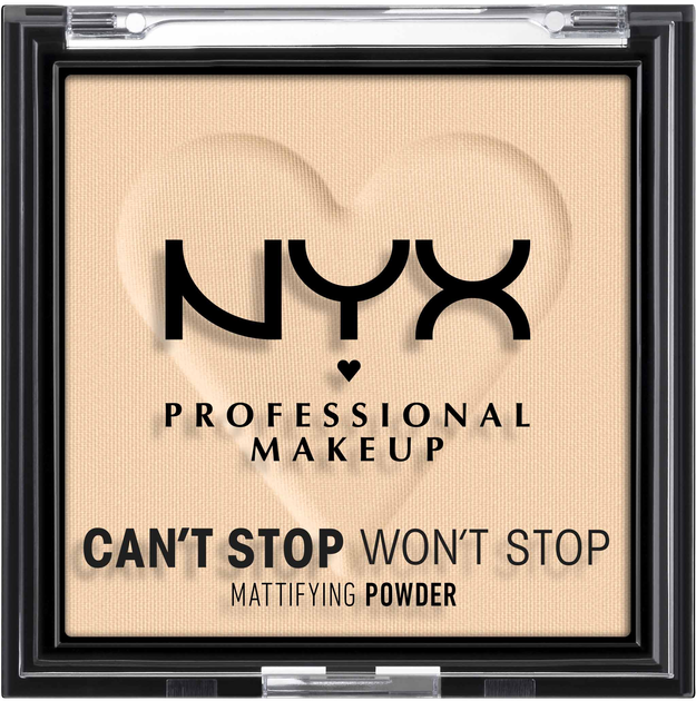 Matujący puder do twarzy NYX Professional Makeup Can't Stop Won't Stop 2 Light 6 g (800897004217) - obraz 1