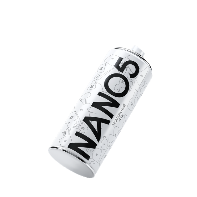 Лак универсальный глянцевый бесцветный аэрозоль Nano5 400 мл (N30001) - Фото 1 Лак универсальный глянцевый бесцветный аэрозоль Nano5 400 мл (N30001) - изображение 1