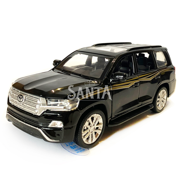 Машинка металлическая детская Toyota Land Cruiser V8 внедорожник, тойота ленд крузер, черный, Автоэксперт, 1:32, звук, свет, инерция, открываются двери багажник капот, 16*6*4см. (LF-68682) - Фото 6 Машинка металлическая детская Toyota Land Cruiser V8 внедорожник, тойота ленд крузер, черный, Автоэксперт, 1:32, звук, свет, инерция, открываются двери багажник капот, 16*6*4см. (LF-68682) - изображение 6