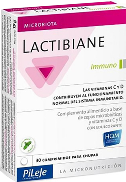 Suplement diety PiLeJe Lactibian Immuno probiotyk 30 tabletek do wchłaniania (3701145600182) - obraz 1