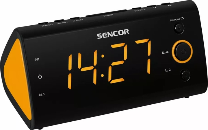 Настільний годинник-будильник Sencor SRC 170OR - зображення 1