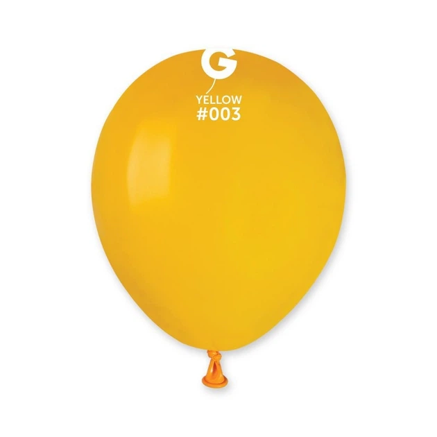 Латексный Воздушный Шар 5’’ (13см) YELLOW (#003) GEMAR СОЛНЕЧНЫЙ - Фото 1 Латексный Воздушный Шар 5’’ (13см) YELLOW (#003) GEMAR СОЛНЕЧНЫЙ - изображение 1