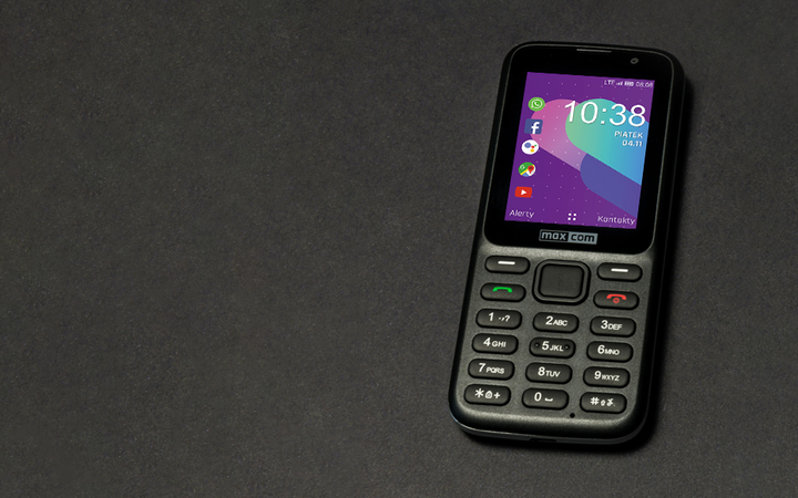 Telefon komórkowy Maxcom MK 241 (MAXCOMMK241KAIOS) Black - obraz 5