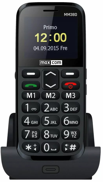 Telefon komórkowy Maxcom MM38D (MAXCOMMM38D) Czarny - obraz 1