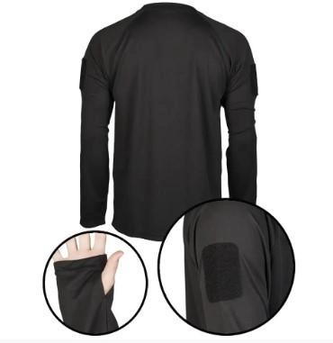 Термоактивная Черная Рубашка Mil-Tec tactical d/r 11082002-М - изображение 1