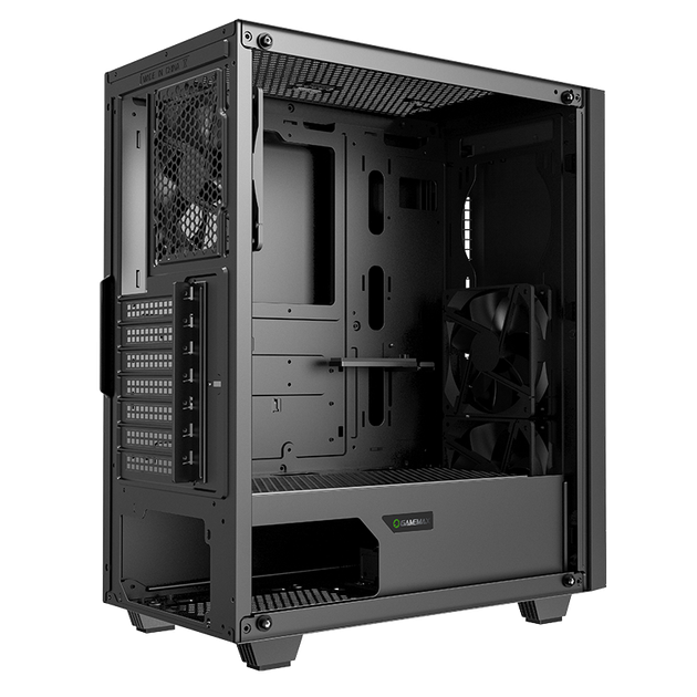 Корпус GameMax Fortress TG без блока живлення Middle/midi tower Чорний - Фото 7 Корпус GameMax Fortress TG без блока живлення Middle/midi tower Чорний - зображення 7