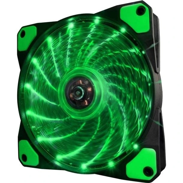 Вентилятор Frime Iris LED Fan 15LED Green (FLF-HB120G15) - изображение 1