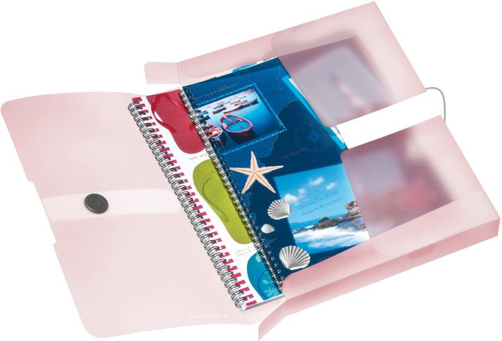Папка-бокс на резинке Herlitz Pastel А4 4 см Rose (11408986) – фото ...
