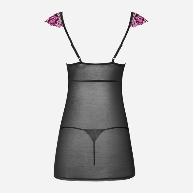 Komplet erotyczny damski (halka + majtki stringi) LivCo Corsetti Fashion Casarann LC 99186 S/M Czarny (5903050369712) - obraz 6