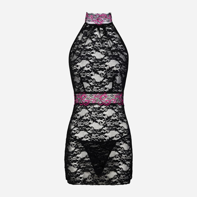 Komplet erotyczny damski (sukienka + majtki stringi) CoFashion Restena CF 2611 L/XL Czarny (5902767123181) - obraz 4