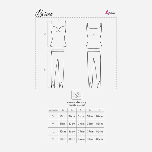 Piżama (top + spodnie) LivCo Corsetti Fashion Rasine LC 90040 S Pink (5907996386505) - obraz 2