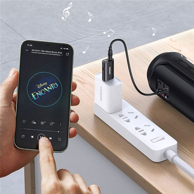 Приемник/транслятор Ugreen CM523 USB 2.0 to 3.5mm Bluetooth Adapter with Audio Cable (60300_WV) - изображение 4