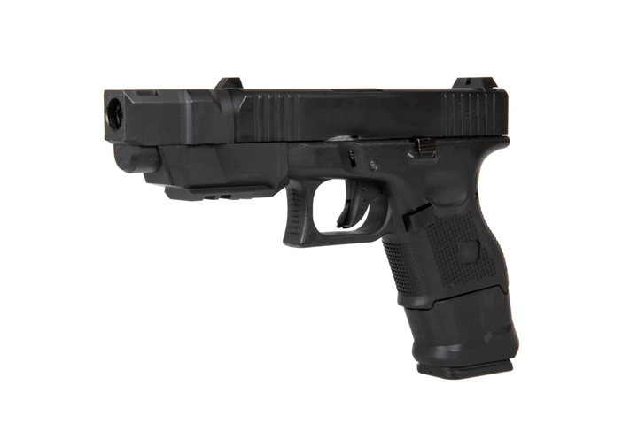 Страйкбольний пістолет D-Boys Glock 26 Advanced Green Gas Black (Страйкбол 6мм) - зображення 2