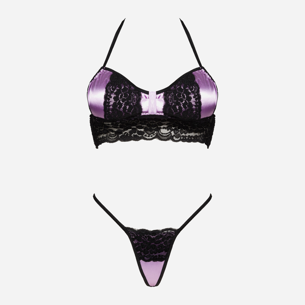 Komplet erotyczny (top + stringi) LivCo Corsetti Fashion Tisam LC 1611 M Fioletowy (5907621624392) - obraz 5