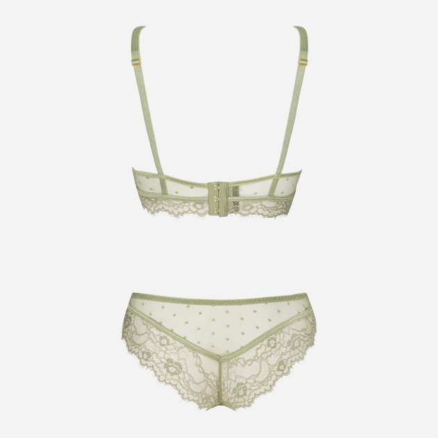 Еротичний комплект (бюстгальтер + трусики-бразиліана) жіночий LivCo Corsetti Fashion Pine Khaki LC 90667 L/XL Хакі - зображення 7