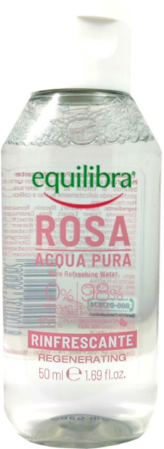 Рожева вода Equilibra Rose Pure Refreshing Water освіжаюча 50 мл (8000137906062) - зображення 1