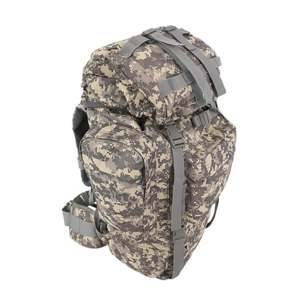 Рюкзак армійський з підсумками на 70 л, A21, (65х16х35 см), Піксель ART 8145 - изображение 1