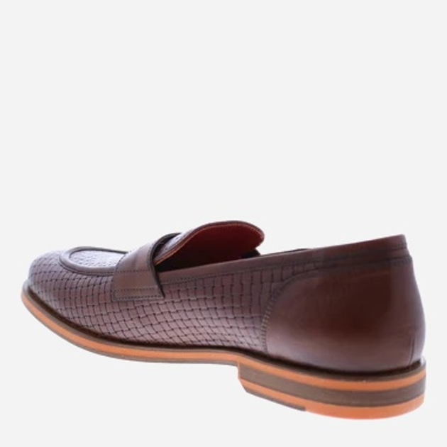 Loafersy męskie skórzane Geox U927CA06R1J-C6003 41.5 27.6 cm Brązowe (8058279796928) - obraz 3