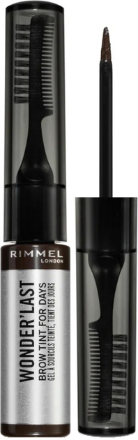 Rimmel Wonder'last Brow Tint For Days 004 Soft Black 4,5 ml (3614229455427) - obraz 1