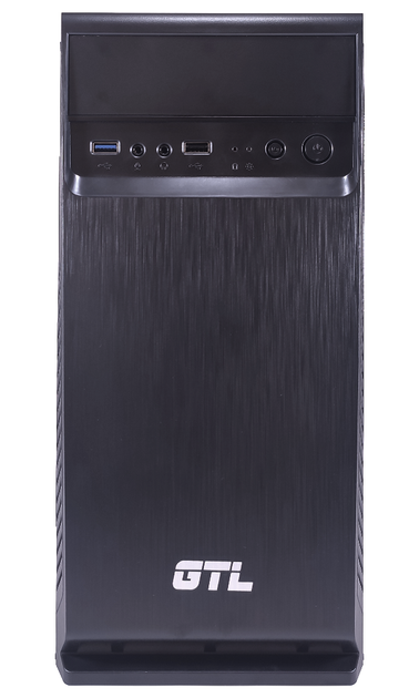 Корпус GTL 1607+ Black, 400 Вт, Mini Tower, Micro ATX / Mini ITX, 1xUSB 2.0, 1xUSB 3.0, 370x170x350 мм, 0.4 мм, 3 кг - изображение 2