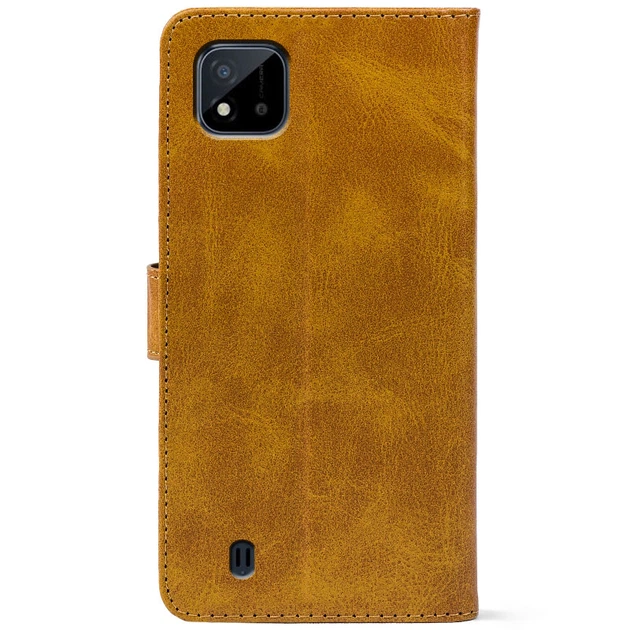 Чохол-книга Crazy Horse Clasic для Realme C11 2021 Camel (Front) (47673) - Фото 3 Чохол-книга Crazy Horse Clasic для Realme C11 2021 Camel (Front) (47673) - зображення 3