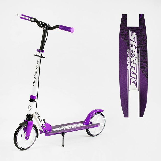 Самокат двоколісний з ручним гальмом "Best Scooter" (S - 47398) "SHARK ...