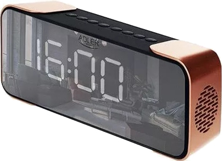 Настільний годинник-будильник Adler AD1190 Copper - зображення 1