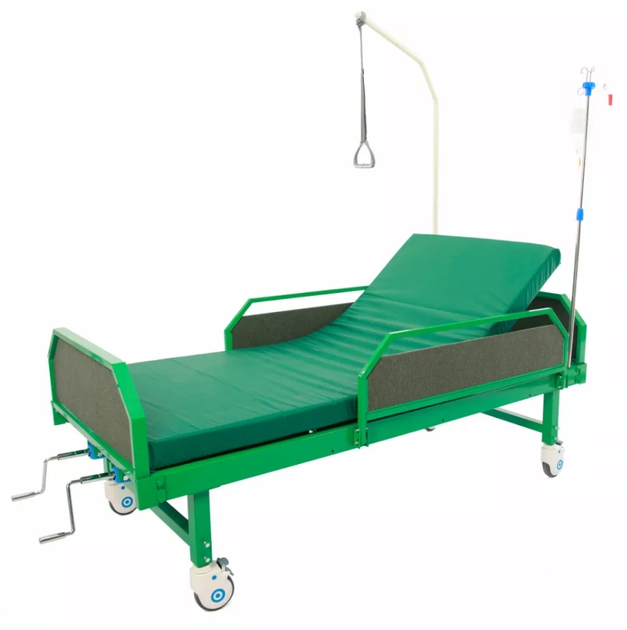 Кровать для лежачих больных MED1-C09UA (зеленая) (MED1-C09UA) - изображение 2