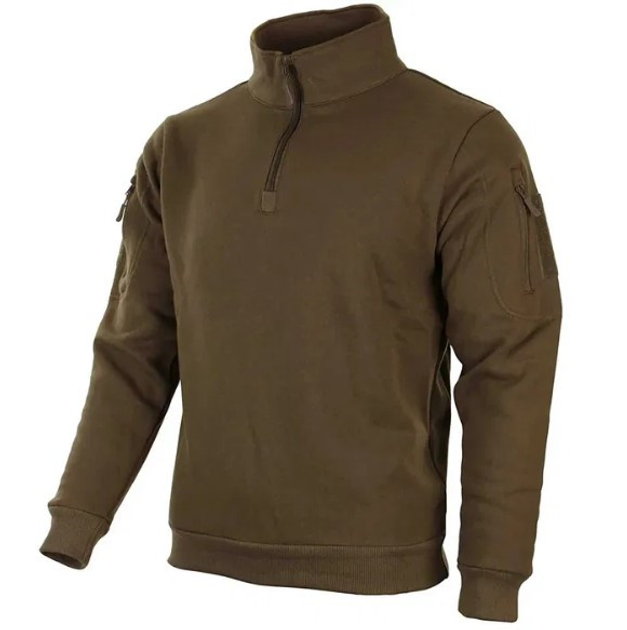 Кофта тактична Mil-Tec Tactical Sweatshirt Coyote 11472519-S - зображення 1