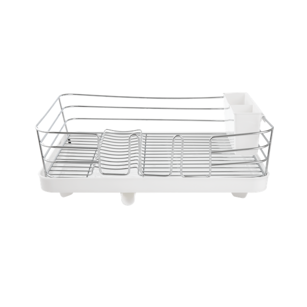 Сушка для посуды с органайзером MVM 39х30х12 см Белая (DR-02 WHITE) - изображение 7