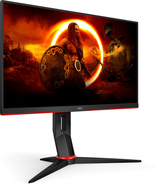 Монітор 24" AOC Q24G2A/BK -- IPS QHD (2K) / 165Hz / HDR Mode / Adaptive-Sync / G-Sync Compatible / AMD FreeSync / Low input lag / sRGB 109% / Speakers 2W - зображення 4