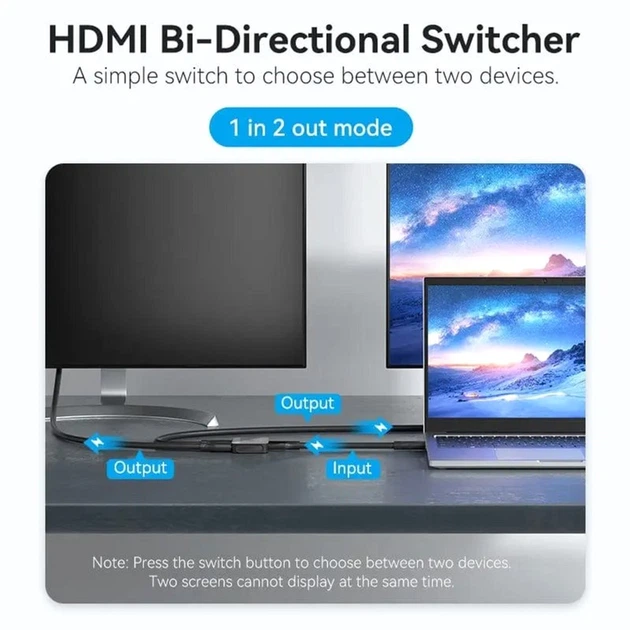 Switch Vention HDMI Switcher 2.0 (AKOB0) - obraz 5