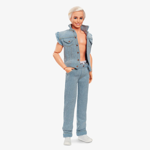 Кукла Кен Барби Райан Гослинг в джинсовом костюме Barbie The Movie Ken In Denim Matching Set (HRF27) - изображение 3