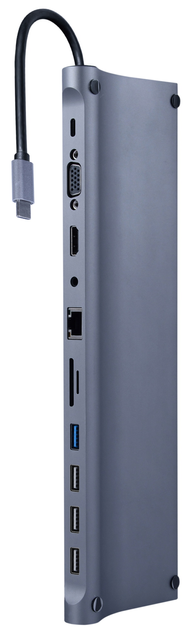 USB-хаб Cablexpert USB Type-C 11-in-1 (A-CM-COMBO11-01) - зображення 1