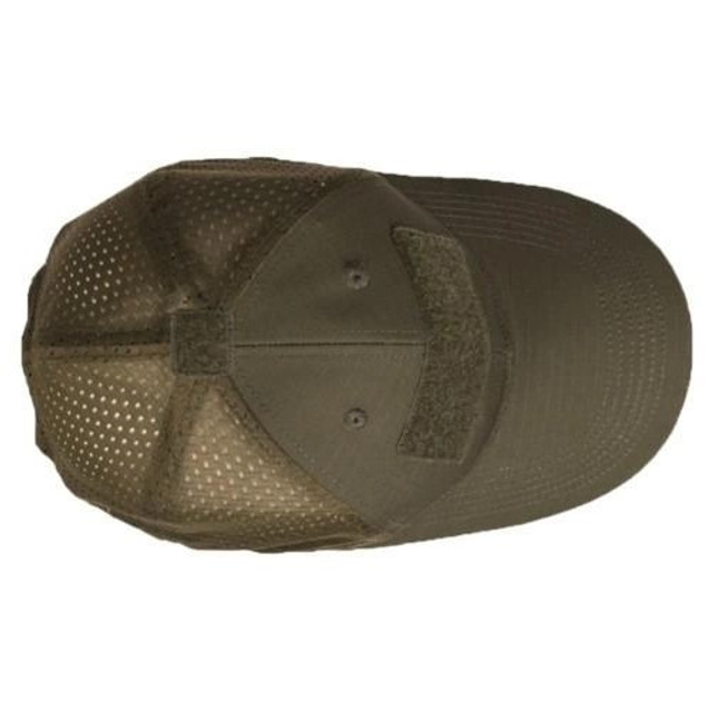 Бейсболка кепка Mil-Tec Олива 12317601 с липучкой и сеткой - изображение 2