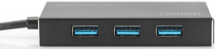 Hub USB Digitus USB 3.0 Hub biurowy 4-w-1 (DA-70240-1) - obraz 2