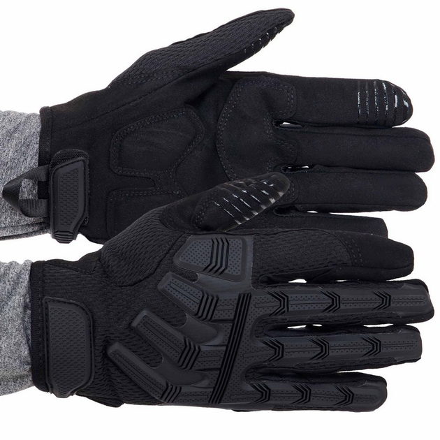 Перчатки тактические с закрытыми пальцами Zelart Military Rangers 9875 размер L Black - изображение 1